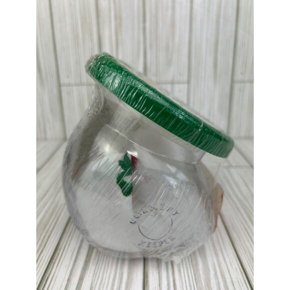 NOS Christmas Treats Keeper Plastic Jar Crewel Needlepoint Kit Candy Cane 1980s - Picture 3 of 6